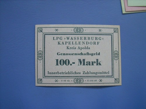Ddr ersatzgeld wertschein der - ddr-ersatzgeld,,