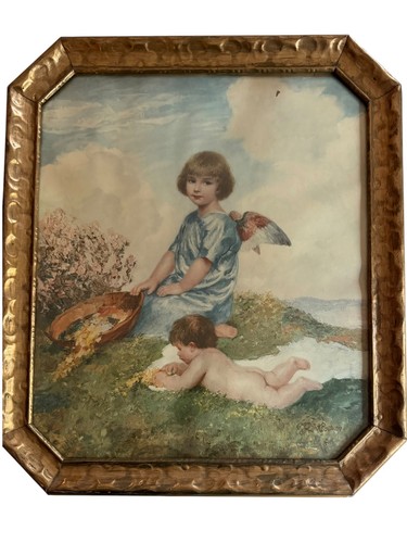 Vintage gedrucktes bild engel - bild,