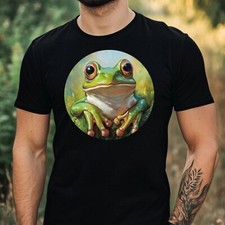 T-Shirt Herren Frosch Portrait