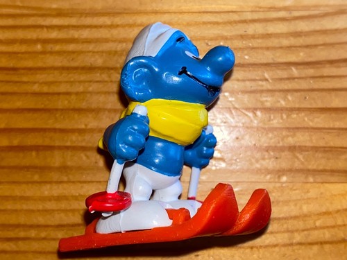 Schlumpf skifahrer - schlumpf,, skifahrer-schlumpf