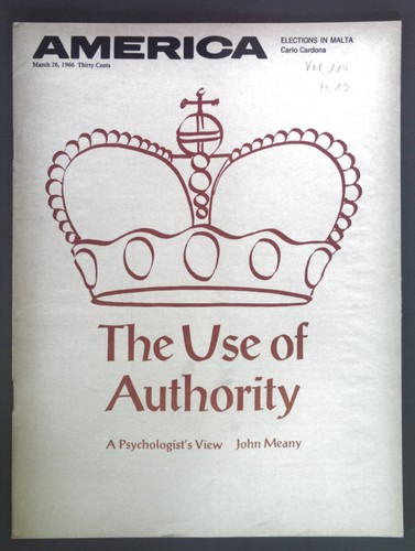The use authority in - of, authority.