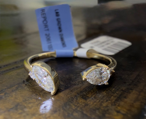 10k gold ring mit cttw - gold,