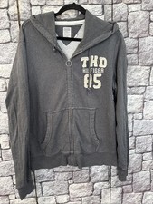 Tommy Hilfiger Sweatjacke Damen L Grau Reißverschluss 5M2 Maße Beachten!!!