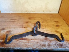 Alter französischer Fleischerhaken Speckhaken Räucherhaken Haken Schmiedeeisen