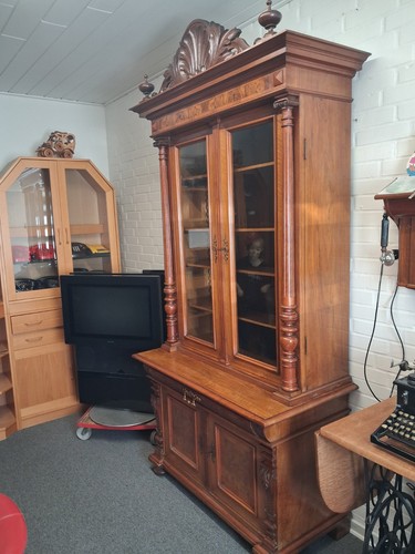 Antiker vitrinen schrank - antiker,
