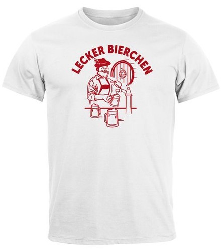 Herren shirt lecker bierchen - t-shirt,