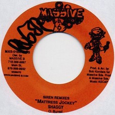 Shaggy - ""Mattress Jockey"" (Siren Remixes) / VG+ / 7"", Single