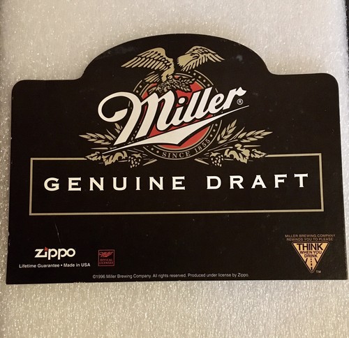 Zippo miller header card - zippo,