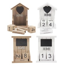 Holzkalender Tischdeko