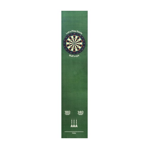 Dartteppich grün 50x250cm - grün,