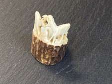 RING BEIN FILIGRANES DEKOR SCHNITZWERK SCHNITZEREI RG 48