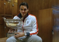 Roger Federer Nike Jacke M french Open 2009 zu verkaufen 