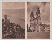 D. R. Bildpostkarte P 254 ungebraucht Kartenpaar BURG SOONECK / GRÜSSAU [214]