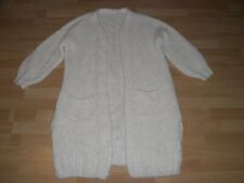 *MICHELE & HOVEN DAMEN STRICK MANTEL WOLL WEIß GR.M ALPAKA *NEU*