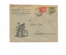 Motiv / TEUFEL 6.1.22 Leipzig - Gohles, Fa.-Vordruck-Brief Mechanische Seilerwar