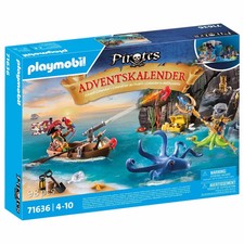 PLAYMOBIL Pirates 71636 Adventskalender Figuren Krake Boot Schatz Kanone NEU