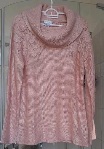 Pullover damen lachs rosa - lachs/rosa, mit