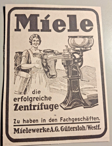 Alte reklame werbung miele - alte,