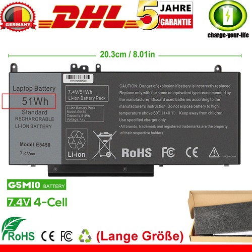 G5m10 akku für dell latitude - akku,
