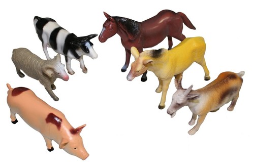 Farmtiere spielfiguren im - 6,
