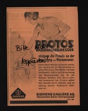 BERLIN-SIEMENSSTADT, Werbung 1931, Siemens & Halske AG Wernerwerk Protos
