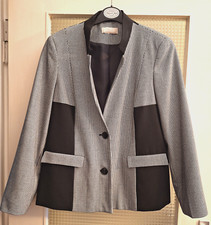 Jacke/Blazer Gr. 42  v. MONA (Pepita-Schwarz/Weiß)