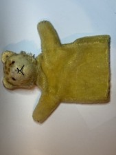 Handpuppe „Junger Löwe“ von Steiff mit Knopf wollplüsch, 50-60 Jahre