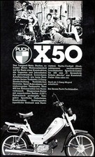Puch Mofa X 50, originale Werbung aus 1979