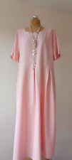Maxi Kleid 3XL, AA-61 cm,Sommerkleid,Viscose,Leinen, Hell Rosa