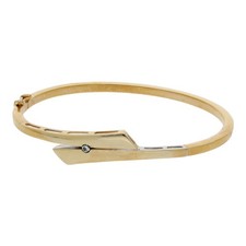 Armreif 375/9 K Gelbgold 1 Brillant Damen Schmuck Geschenk A02.512