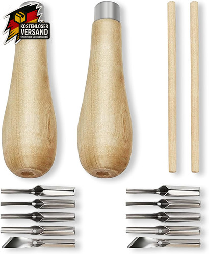 Linolschnitt werkzeug set - linolschnitt, mit