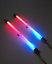  Innenraumbeleuchtung 2 x Biegsamer PVC Leuchtkörper Blau/Rot mit Schalter 40cm