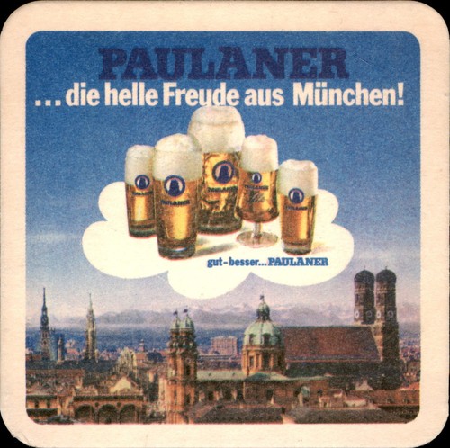 Bierdeckel paulaner die - paulaner,