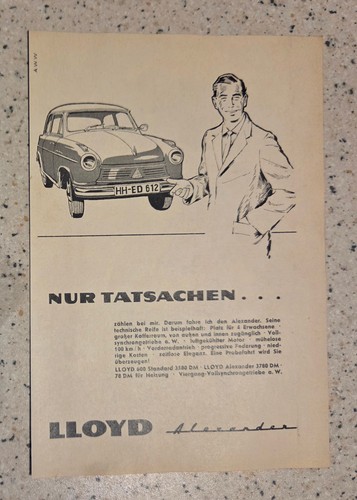 1956 lloyd alexander automobil - lloyd,