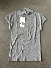 Zara T-Shirt mit geripptem