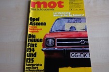 1) MOT 05/1971 - Fiat 124 Special T mit 80PS be - Fiat 125 Special Automatic mit