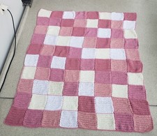 Häkeldecke,Kuscheldecke,Tagesdecke,Wolldecke Patchwork Handarbeit Babydecke Neu-