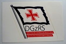 Werbe-Aufkleber DGzRS Fahne Gesellschaft zur Rettung Schiffbrüchiger Bremen