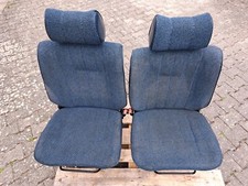 Opel Rekord E Commodore C  4-türig Sitz Sitze vorne links + rechts blau Stoff