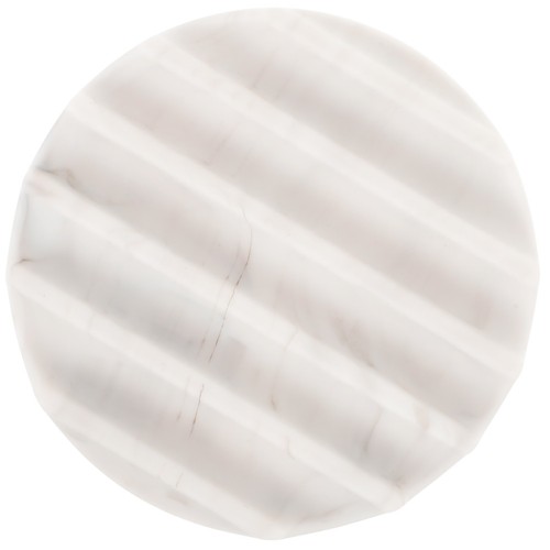 Serviertablett marmor rund - marmor,
