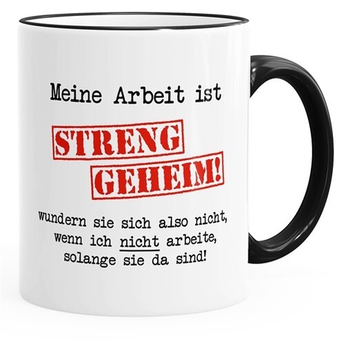 Tasse farbige kante meine - farbige,