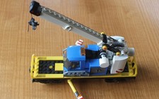 Lego Kranwagen und Flachwagen aus 60198 mit Minifiguren und Bauanleitung