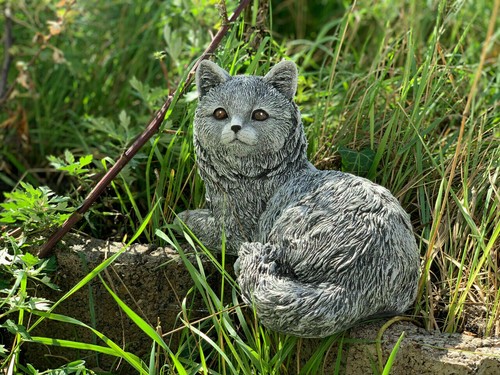 Frostfeste steinfigur katze - steinfigur,