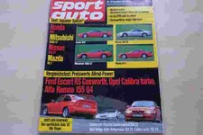 3) Sport Auto 12/1992 - Opel Calibra Turbo 4x4 mit - Ford Escort RS Cosworth mi