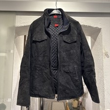 Herren Echtlederjacke Wildleder Angelo Litrico Übergangsjacke Gr. M Biker