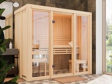Sauna Innensauna Saunakabine Heimsauna Elementsauna Fichtenholz Fronteinstieg
