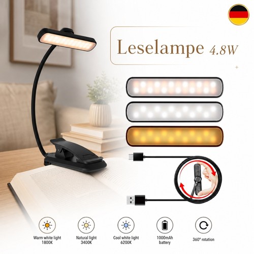 Dimmbar led leselampe - dimmbar,
