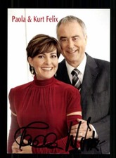 Paola und Kurt Felix  Autogrammkarte Original Signiert # BC 220263