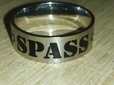 Herrenring Stainless Steel "Spaß Kostet" 