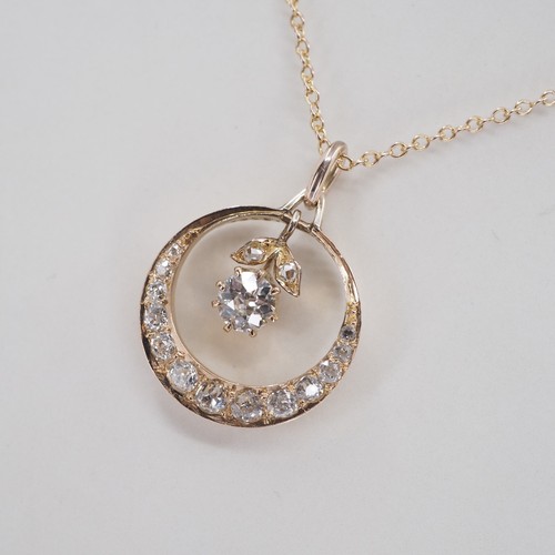 Antikes diamant collier - diamant-collier, in